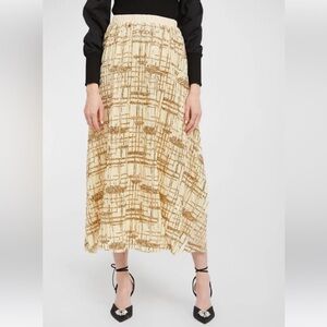 Gold Sequined midi skirt